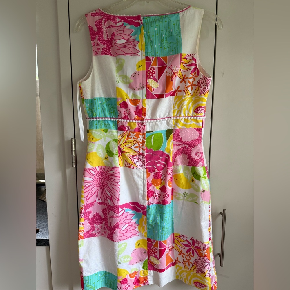 Lilly Pulitzer Vintage Patchwork Shift Sleeveless… - image 2